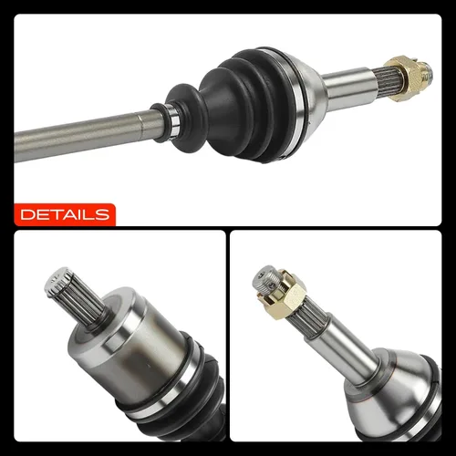 Vista 9 de A-Premium Par (2) Conjunto de eje delantero CV compatible con Cub Cadet 4x4 2006-2007, Volunteer 2008-2020, lado del conductor y del pasajero