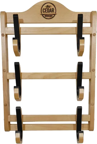 Vista 8 de Old Cedar Outfitters Soporte de pared para armas largas, rifles y escopetas con mangas protectoras, tres capacidades