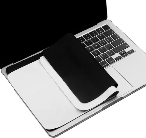 Vista 15 de Paquete de 2 paños de limpieza de microfibra para pantalla de MacBook Air/MacBook Pro de 15" y 16", protección contra marcas de teclado en pantalla