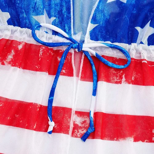 Vista 6 de Traje de baño de 3 piezas para niñas, traje de baño lindo bikini de secado rápido, protección solar, conjuntos de 5 a 12 años