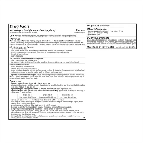 Vista 12 de Nicorette - Goma de mascar de nicotina con sistema de apoyo para dejar de fumar de 2 mg, transparente, 160 unidades.
