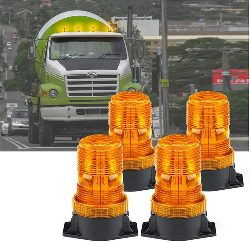 Vista 9 de Luz de emergencia Xprite, luz indicadora, baliza de emergencia intermitente de 30 LED estroboscópica de 15 W, para techo de autobús, camión, auto