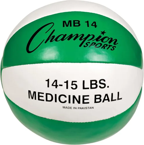 Vista 7 de Champion Sports Leather Medicine Balls – Durable Weighted Balls for Strength, Core & Conditioning Training