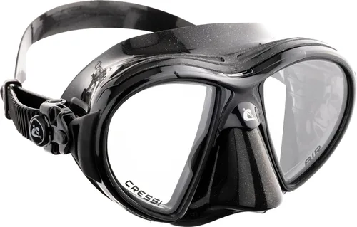 Cressi Máscaras de buceo con lentes de lágrima inclinadas para una mayor visibilidad hacia abajo, evolución del aire y los ojos: fabricadas en Italia
