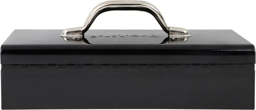 Vista 10 de Pro-Lift Caja de herramientas de acero – Caja de herramientas de metal de 14 pulgadas portátil con asa – Cierre de pestillo de metal resistente