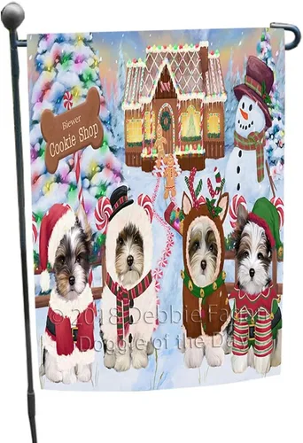 Vista 11 de Doggie of the Day Biewer Dogs Garden Flags - Christmas Time Camping - Double Sided - Yard Lawn Spring Decorative Gift - Home Decor 12 1/2"w x 18"h