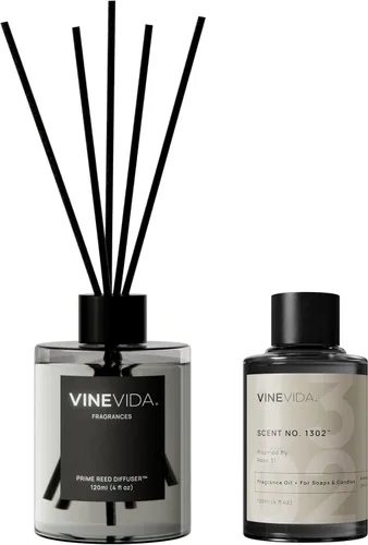 VINEVIDA Difusor de Varillas para Hogar y Baño | Juego de Varillas de Aroma Duraderas | Difusor de Aceite en Palo | Aroma para Baño - Fragancia para