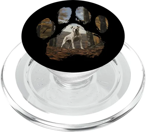 Dogo Argentino Mountain Paw Design Dog Mom Dad PopSockets MagSafe PopGrip for iPhone