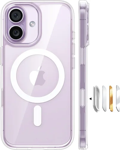 Vista 20 de TORRAS Funda magnética a prueba de golpes para iPhone 15 y iPhone 14, protección contra caídas de grado militar de 12 pies, protectora translúcida