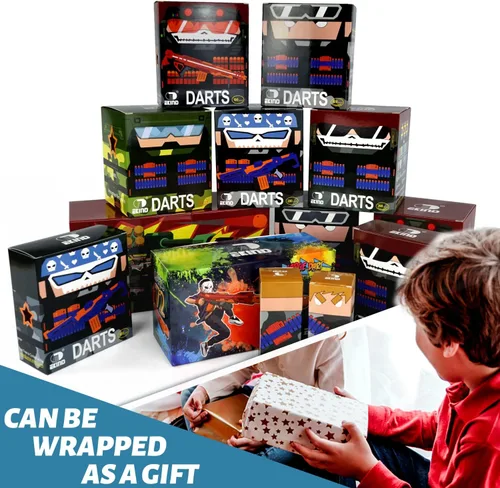 Vista 7 de EKIND 200 Pcs Waffles Darts Refill Pack Foam Bullet Compatible for NERF N-Strike Series Blaster