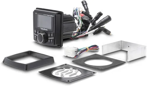 Vista 8 de Rockford Fosgate PMX-3, receptor de medios digitales compacto con pantalla de 2.7