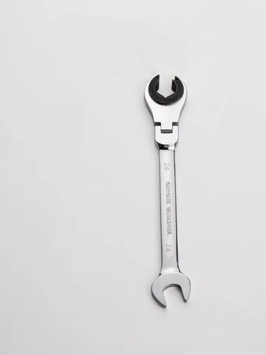 Vista 17 de FLZOSPER 11mm Tuerca de Tubo Fijo Métrica, Llave de Engranaje de Cabeza Flexible, Llave de Combinación de Trinquete Fija