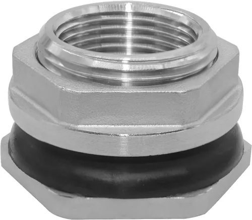 Beduan 1" Conector Hembra de Mamparo para Tanque de Agua de Acero Inoxidable Thru-Hull