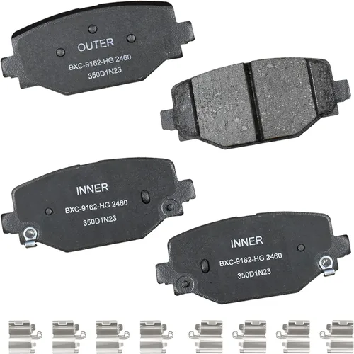 Vista 195 de Pastillas de freno traseras cerámicas Bendix Premium SBC1337 para Cadillac CTS 2014-2008, SRX 2016-2010, Chevrolet Camaro 2015-2010, Saab 9-4X 2011