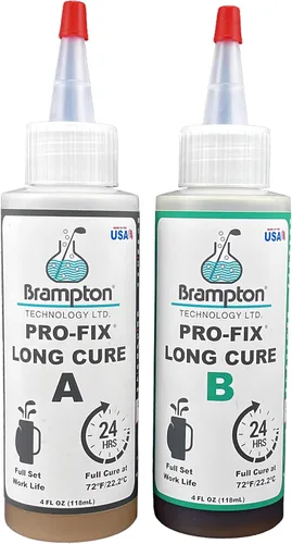 Vista 9 de Brampton PRO-FIX - Epóxido de golf de larga duración, vida útil completa de 20 minutos, extra fuerte, resistente a impactos, kit de pegamento epoxi