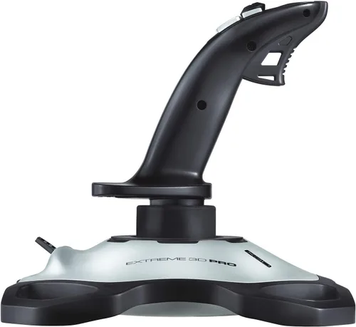 Vista 6 de Logitech Pro Flight Throttle Quadrant & Extreme 3D Pro Joystick para Windows - NegroPlata