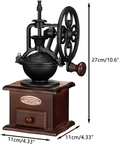 Vista 3 de Molinillo de café manual, molinillo de café de mano, molinillo de café de grano de café, molinillos de café para uso doméstico, decoración de café