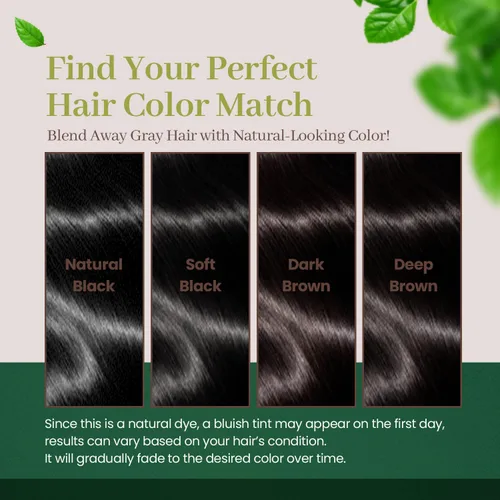 Vista 5 de Dongsung Herb Speedy Color Cream (negro suave) – Tinte vegano coreano para el cabello, sin PPD, sin amoníaco, hipoalergénico – 100% cobertura