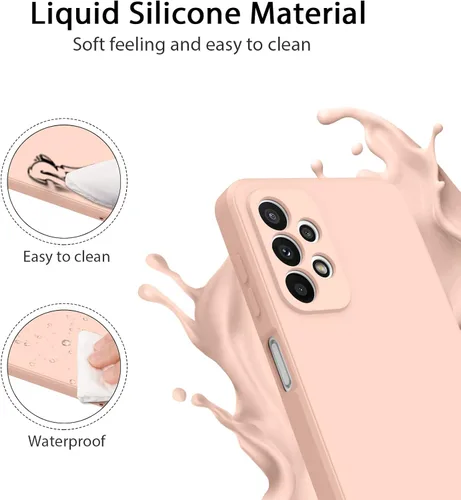 Vista 6 de AK Funda para Samsung Galaxy A23 4G 5G, elegante funda protectora de cuerpo completo de silicona líquida delgada para Samsung Galaxy A23 4G 5G