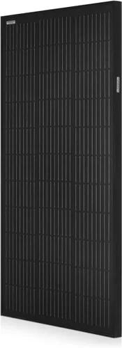 Vista 3 de Spartan Power Panel solar de 100 W, 9 barras de autobús negro mono con kit de soporte en Z, ideal para RV, remolque, cámper, barco, cabaña, granja