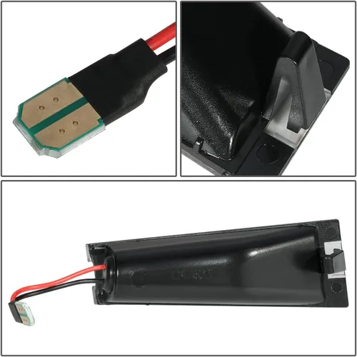 Vista 4 de PT-ZTL-9064 - Par de luces LED de carcasa negra con lente transparente compatible con Cadillac CTS Sedan 08-10