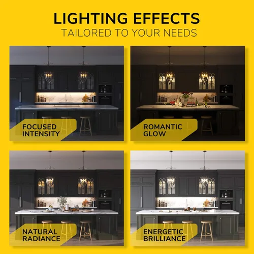 Vista 6 de Luz LED GetInLight, regulable, con certificación ETL, para debajo de los armarios, con 3 niveles de color: blanco cálido 2,700 K, blanco suave 3,000