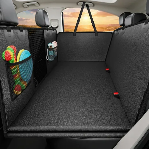 Vista 18 de URPOWER Extensor de asiento trasero para perros, funda de asiento de coche Todo negro