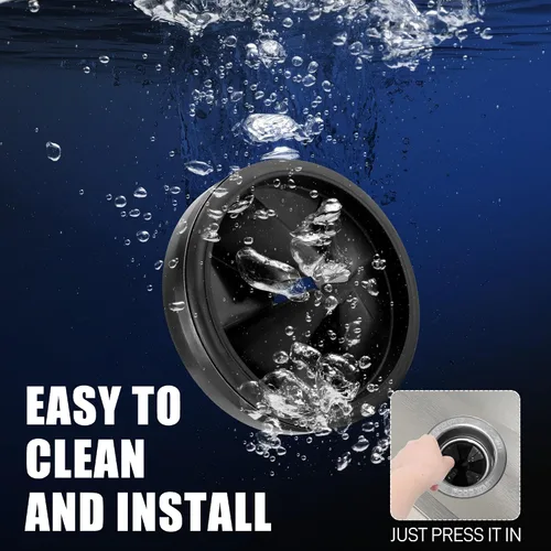 Vista 9 de Reemplazo del protector contra salpicaduras de basura de 3 3/8" para Negro - 2 Pack