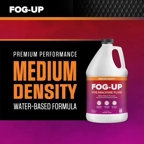Vista 3 de FogUp Líquido de Niebla de Densidad Media - Extremadamente Duradero, Alto Rendimiento No Irritante para Interiores/Exteriores Sin Olor a Base