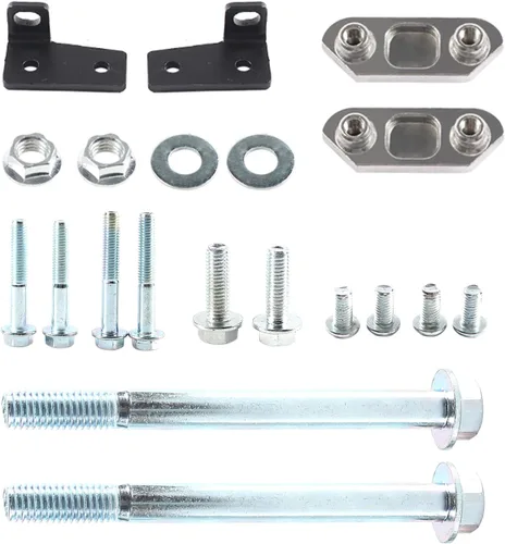 Vista 6 de Kit de brazo controlador inferior trasero con soporte de subchasis y barra de unión Compatible con Honda Civic EK 1996 1997 1998 1999 2000