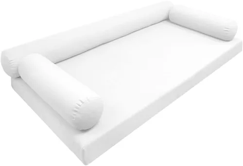 Style6 Twin Outdoor Daybed Mattress Bolster Knife Edge Insert and Cover Complete Set - AD106