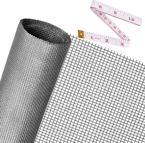 Vista 11 de Ouskr Rollo de pantallas de repuesto para ventana, 36 pulgadas x 100 pies, malla duradera para ventanas de puerta de patio, porche, kit