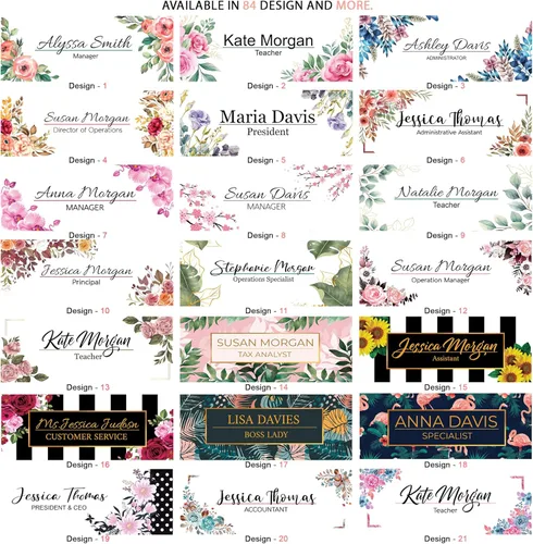 Vista 4 de Placa de nombre de escritorio personalizada Regalo único Soporte de madera Decoración de oficina Placa de nombre para profesor Letrero