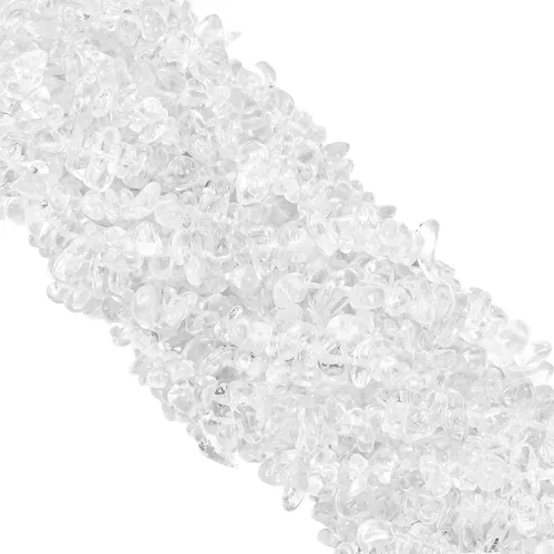 Vista 18 de 260 piezas de cuentas de cristal de Yaxaita natural en forma de astilla de 5 mm a 8 mm, cuentas de gemas irregulares con agujeros para hacer