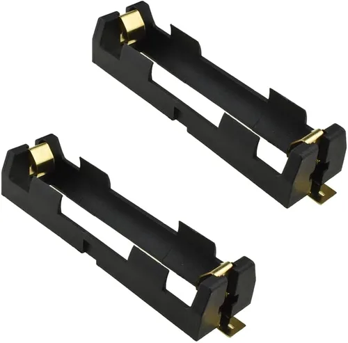 Vista 17 de HAHIYO Paquete de soporte de batería AA de 1.5 V con cubierta resistente de alambre, resortes flexibles, interruptor integrado, baterías, caja