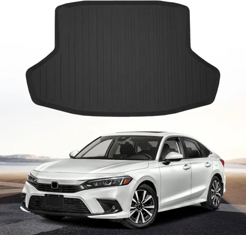 Vista 2 de Forro de carga prémium para Honda Civic LX Sport EX Sedan 2022-2025 - 100% de protección, alfombrilla de maletero de automóvil de ajuste