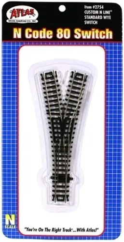 Atlas N Scale Code 80 Manual de participación de línea personalizada Wye