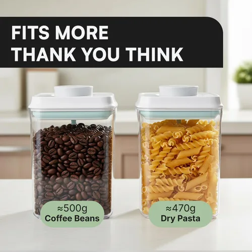 Vista 9 de Bop Top - Recipientes herméticos de almacenamiento de alimentos con tapa, paquete múltiple Juegos de recipientes de cocina Recipiente hermético