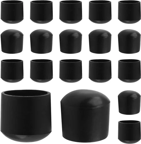 Vista 8 de 32 tapas plegables para patas de silla, tapas de mesa de PVC de 3/4 pulgadas, fundas redondas para patas de silla, protectores de suelo y tapas