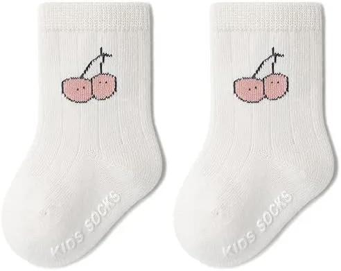Vista 9 de QandSweet - Calcetines de algodón peinado para bebés recién nacidos y niños pequeños