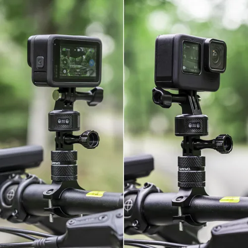 Vista 5 de SUREWO Soporte de base de liberación rápida para Go Pro, adaptador de montaje de trípode magnético compatible con Go Pro Hero 13 12 11 10 9 8 7 6 5