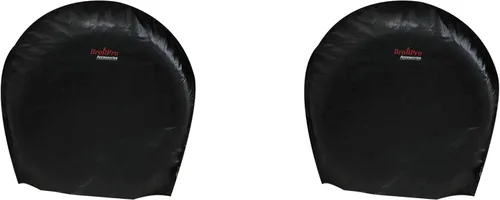 Vista 5 de Juego de 4 protectores solares impermeables para RV, cámper, remolque, camión, se adapta a neumáticos de 24 a 26 pulgadas de diámetro