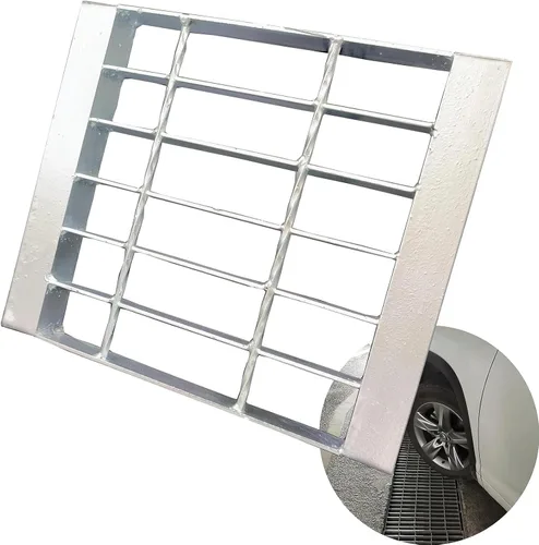 Vista 14 de Rejilla de drenaje de acero galvanizado para lavabo NDS 9x9, cubierta de drenaje al aire libre para Polylok, rejilla de alcantarillado de repuesto