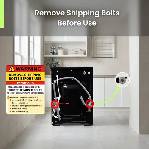 Vista 7 de Equator Lavadora Secadora Todo en Uno 4700 Sin Ventilación TOTALMENTE EMPOTRADA 0-SEPARACIÓN 1.62cf/15lbs 110V 1400RPM en Negro