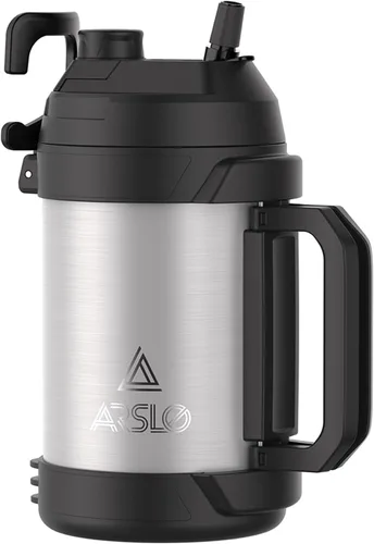 Vista 8 de Jarra de agua deportiva – Botella de agua de un galón – Botella grande de acero inoxidable aislada para gimnasio, entrenamientos, baloncesto