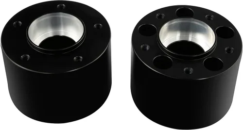 Vista 4 de TCMT Llanta delantera de 23 pulgadas, buje de rueda de doble disco con guardabarros delantero negro sin pintar, apto para modelos Harley Touring sin