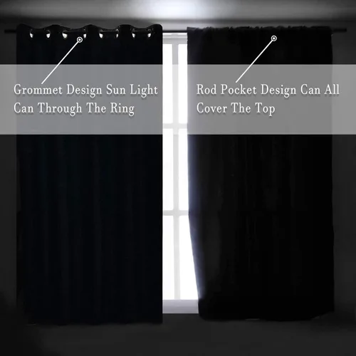 Vista 7 de DONREN Cortinas de 30 pulgadas de largo para cocina, cortinas de oscurecimiento de habitación de longitud corta para baño