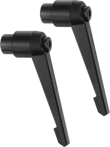 Vista 9 de uxcell 2 perillas ajustables M5, mango de rosca hembra, botón de trinquete de liberación rápida, perno giratorio para maquinaria de torno