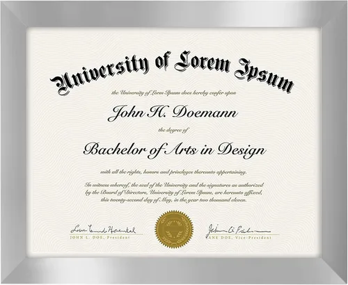 Vista 10 de Americanflat - Marco de diploma de 8.5 x 11 pulgadas con vidrio resistente a las roturas - Marcos de documentos con madera de ingeniería - Colección