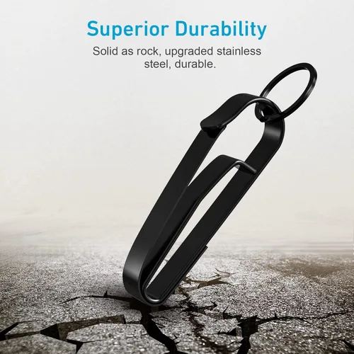 Vista 2 de Soporte para Llaves de Cinturón de Servicio, 2 Piezas Soporte Superior para Anillo de Llaves, Clip Mejorado de Liberación Rápida para Cinturón